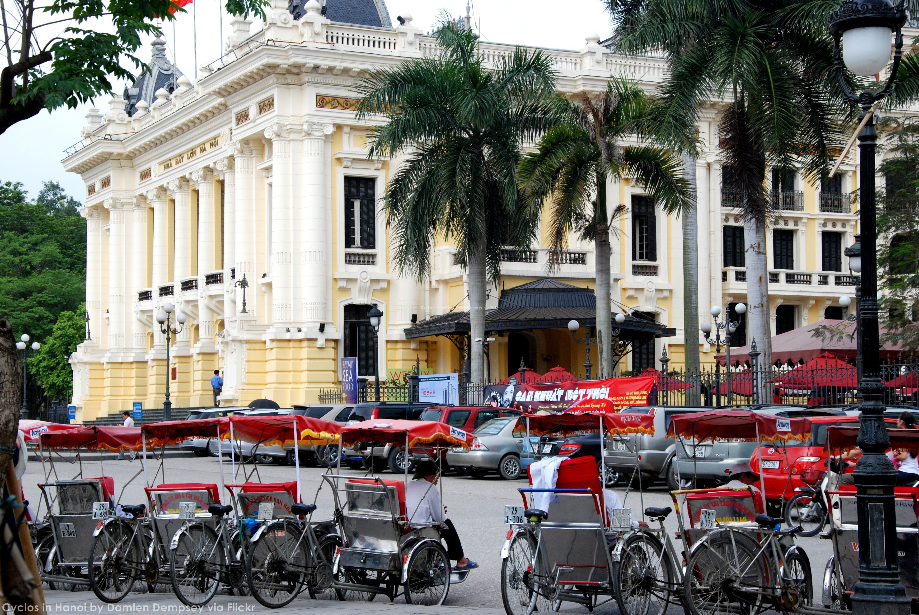 Cyclos in Hanoi, Vietnam