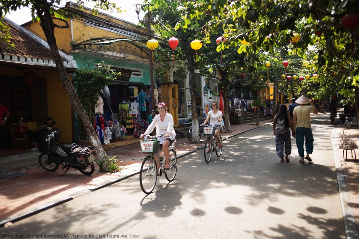 Biking in an Ancient Town - Hoi An, Vietnam