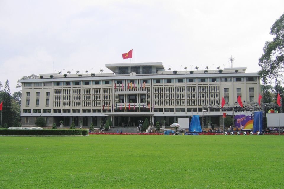 The South Vietnamese Presidential palace (reunification palace)