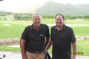 Gary with Golfasian's Hua Hin Manager Ian Morgan at Black Mountain