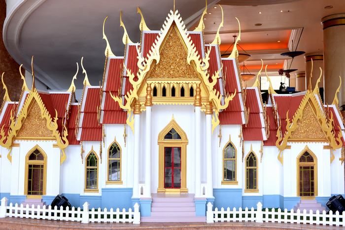 Model of Wat Benchamabophit Dusitvanaram Temple made by Hanoi Daewoo Hotel team