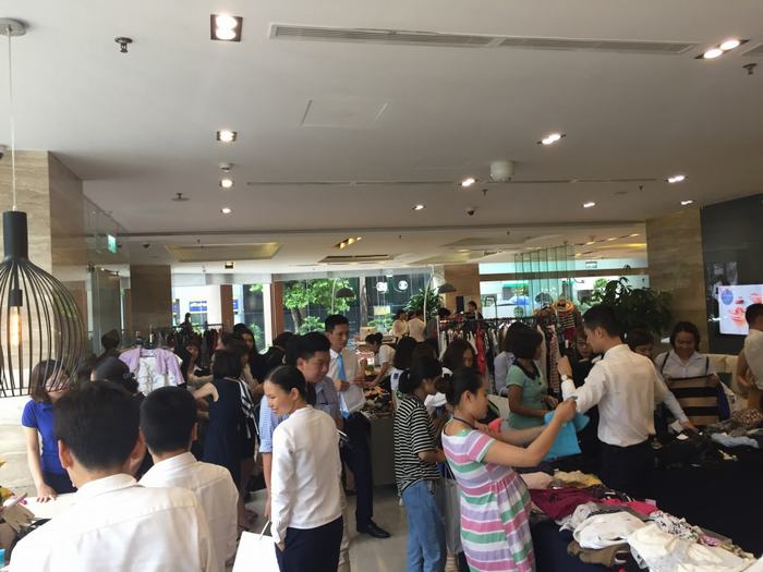 Many people came and purchased to donate