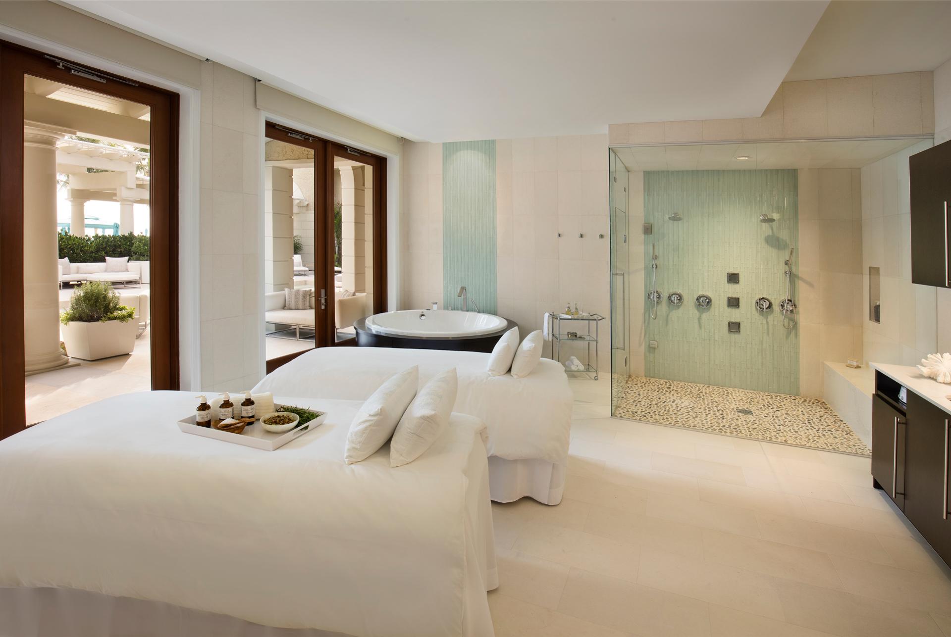 The Spa at The Breakers Palm Beach offers a slew of exfoliating and cleansing treatments, from marine algae body wraps to a rose quartz massage.